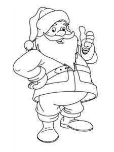 dibujos de santa claus