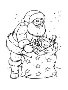 dibujos de santa claus