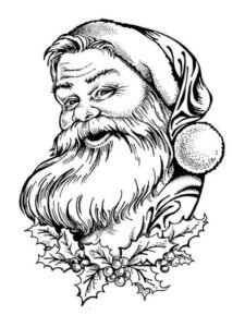 dibujos de santa claus