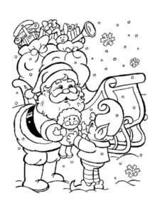 dibujos de santa claus para colorear