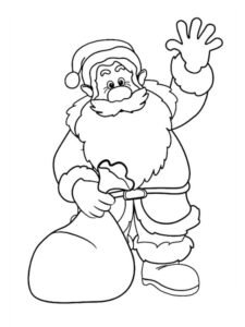 dibujos de santa claus para colorear