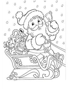 dibujos de santa claus para colorear