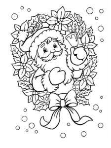 dibujos de santa claus para colorear