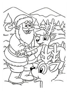 santa claus dibujo para colorear