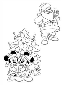 santa claus dibujo para colorear