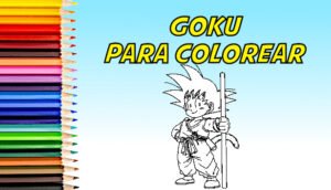 dibujos de goku para colorear