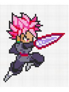 goku black pixel art