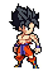 goku pixel art