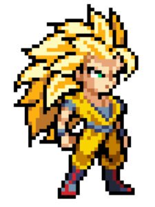 goku pixel art