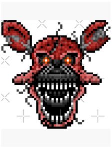 pixel art fnaf cuadriculado