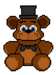 pixel art fnaf freddy