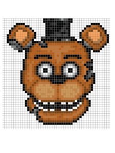 pixel art fnaf freddy