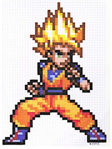 pixel art goku