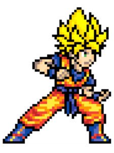 pixel art goku