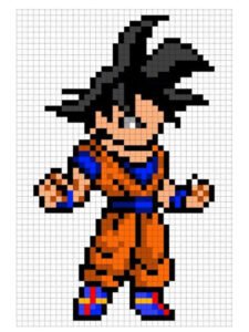 pixel art goku