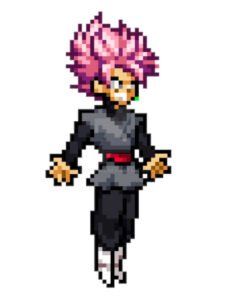 pixel art goku black