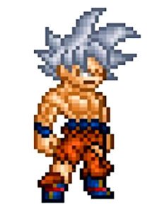 pixel art goku ultra instinto