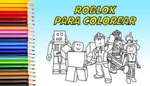 dibujos de roblox para colorear