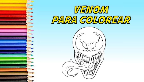 dibujos de venom para colorear