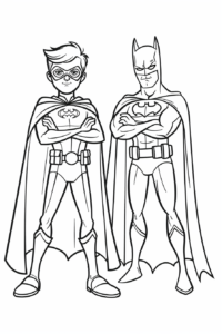 dibujos de batman para colorear