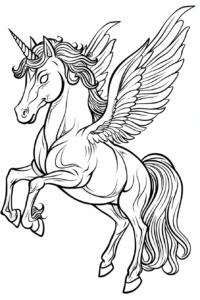 dibujo unicornio