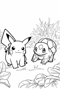 dibujos de pikachu para colorear