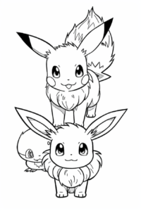 dibujos de pikachu para colorear