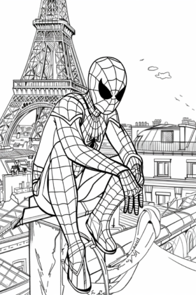 dibujos de spiderman para colorear