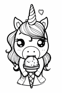 dibujos de unicornios kawaii