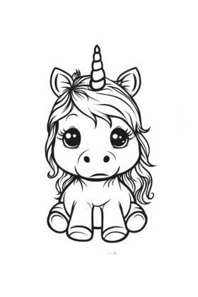 dibujos de unicornios kawaii