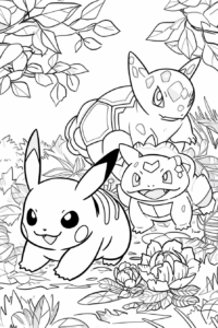 dibujos para colorear de pikachu