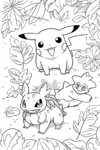 dibujos para colorear pikachu