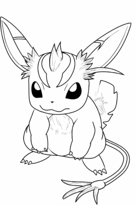 dibujos para colorear pikachu