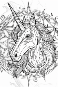 mandala unicornios