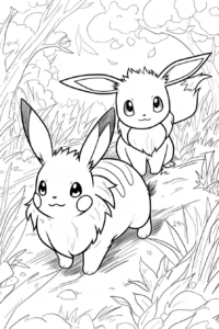 dibujos de pikachu para colorear