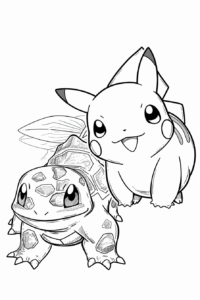 dibujos de pikachu para colorear