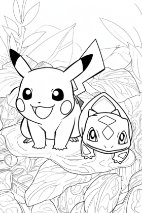 pikachu dibujos para colorear