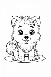 dibujos kawaii para colorear de animales